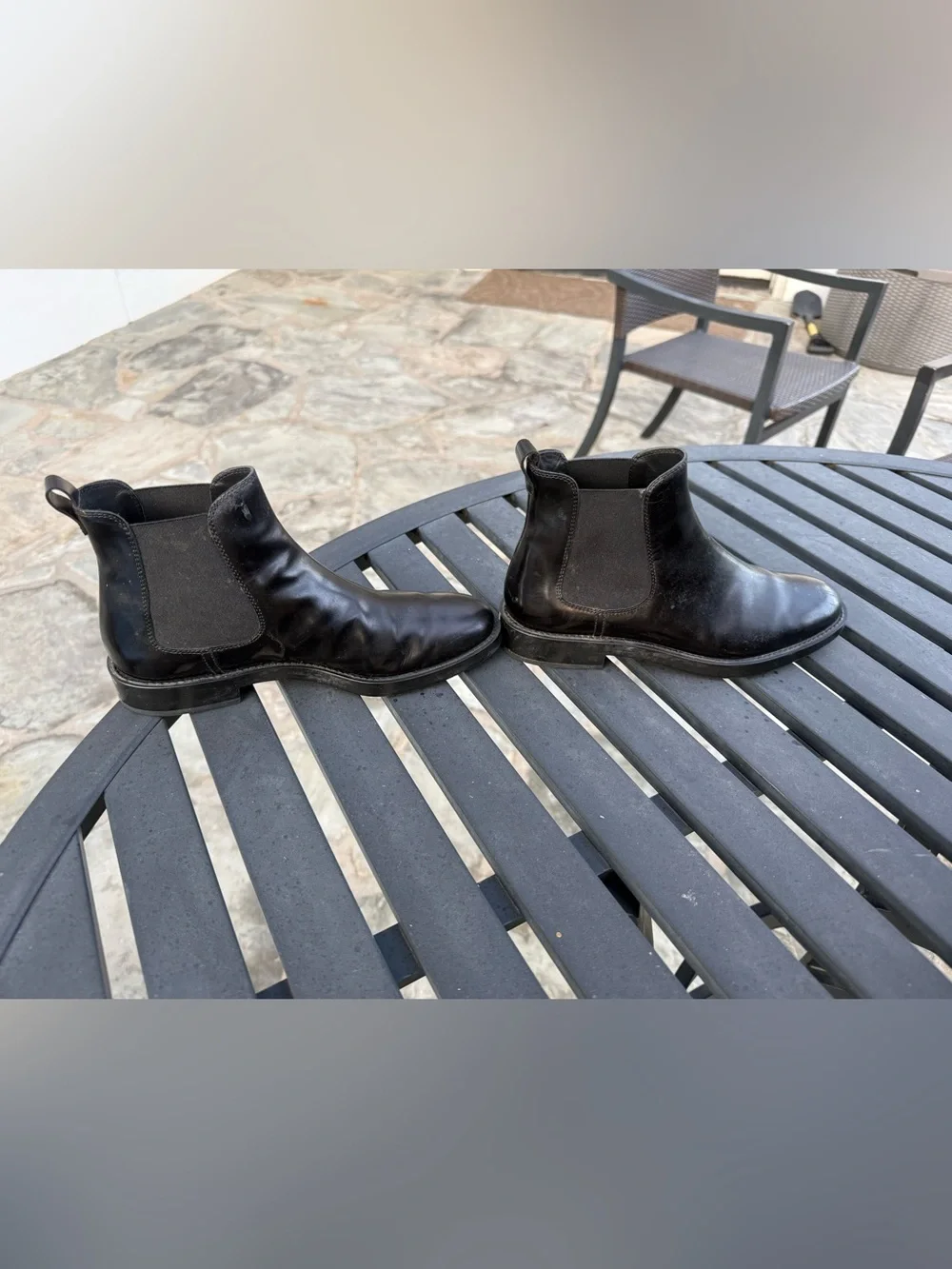 Tod’s Black Leather Chelsea Boots